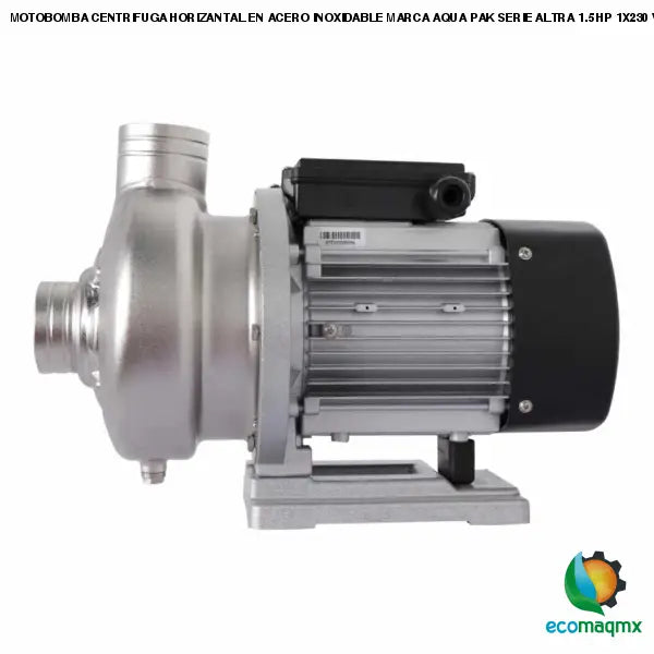 MOTOBOMBA CENTRIFUGA HORIZANTAL EN ACERO INOXIDABLE MARCA