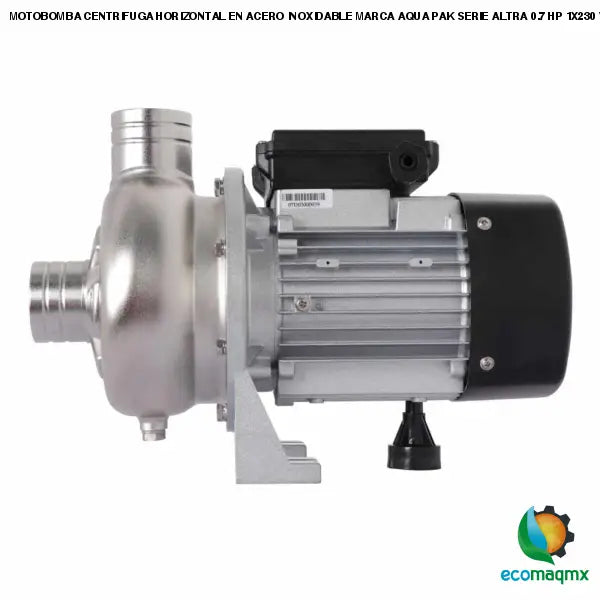 MOTOBOMBA CENTRIFUGA HORIZONTAL EN ACERO INOXIDABLE MARCA