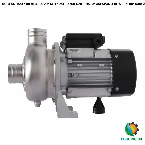 MOTOBOMBA CENTRIFUGA HORIZONTAL EN ACERO INOXIDABLE MARCA