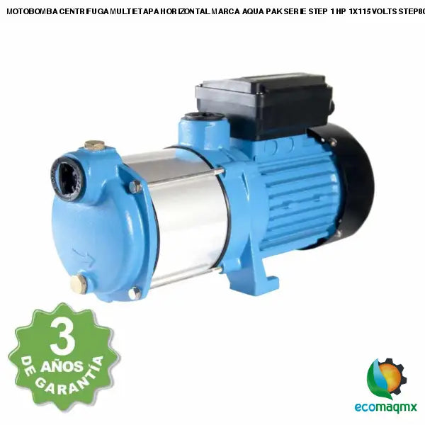 MOTOBOMBA CENTRIFUGA MULTIETAPA HORIZONTAL MARCA AQUA PAK