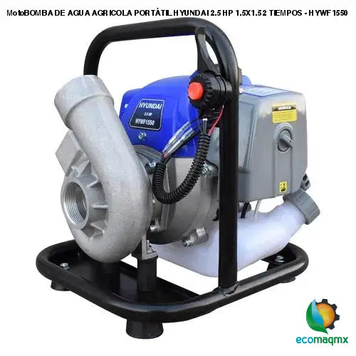 MotoBOMBA DE AGUA AGRICOLA PORTÁTIL HYUNDAI 2.5 HP 1.5X1.5 2