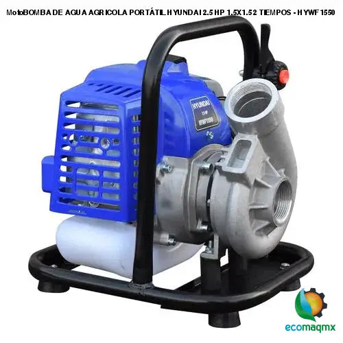 MotoBOMBA DE AGUA AGRICOLA PORTÁTIL HYUNDAI 2.5 HP 1.5X1.5 2