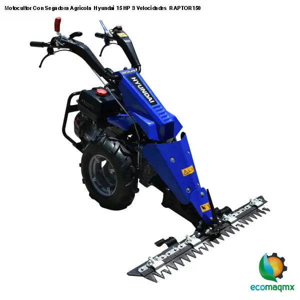 Motocultor Con Segadora Agricola Hyundai 15 HP 3 Velocidades