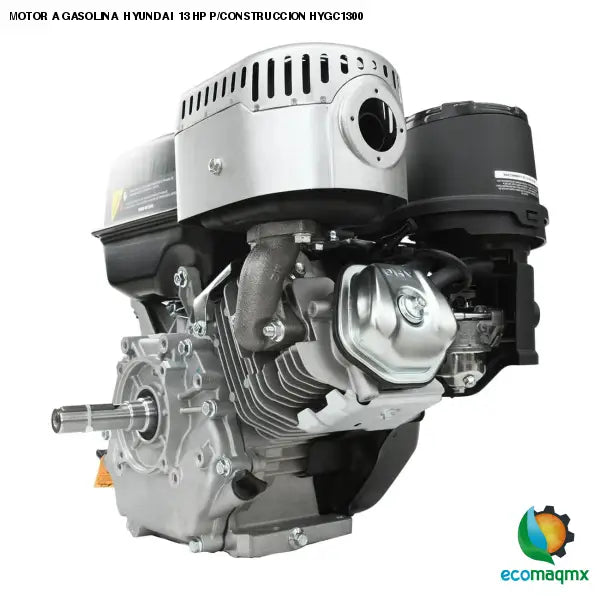 Ecomaqmx - Motor a Gasolina 4 tiempos Hyundai 13.1Hp con Marcha Electrica