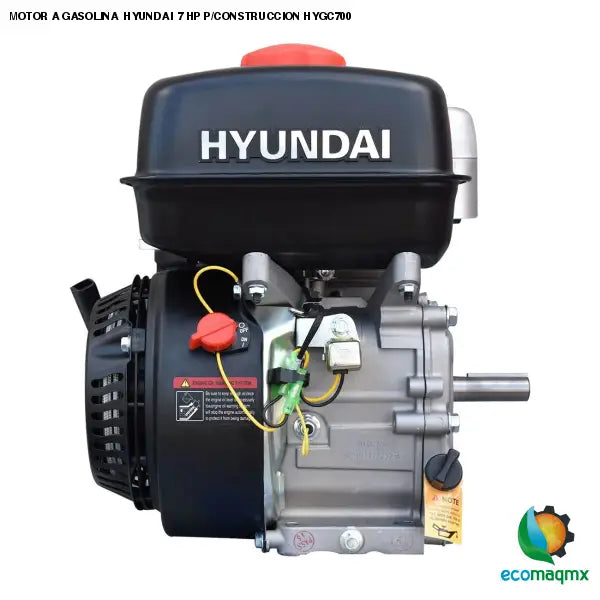 MOTOR A GASOLINA HYUNDAI 7 HP P/CONSTRUCCION HYGC700