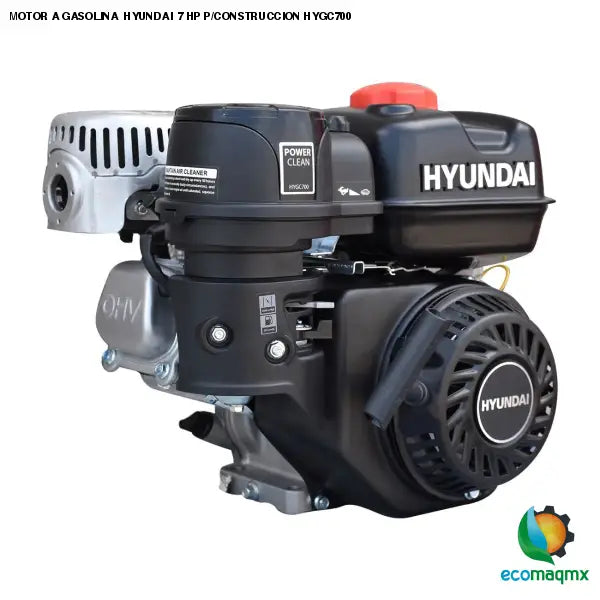 Ecomaqmx - Motor a Gasolina 4 tiempos Hyundai 6.7Hp HYGE670