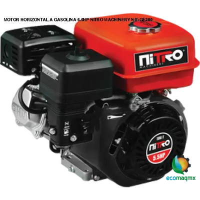 MOTOR HORIZONTAL A GASOLINA 6.5HP NITRO MACHINERY NIT-GE200