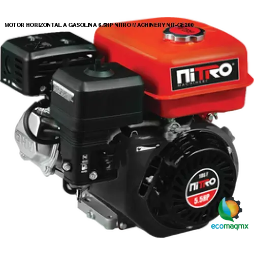 MOTOR HORIZONTAL A GASOLINA 6.5HP NITRO MACHINERY NIT-GE200