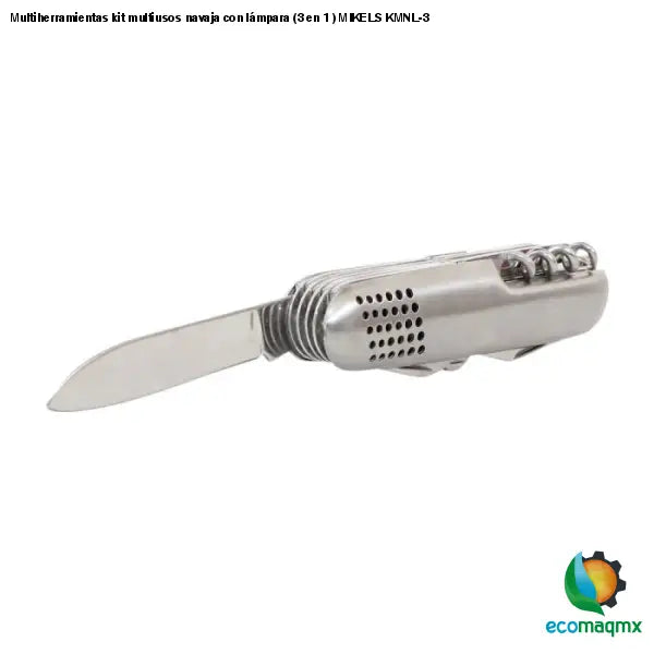 Multiherramientas kit multiusos navaja con lámpara (3 en 1)