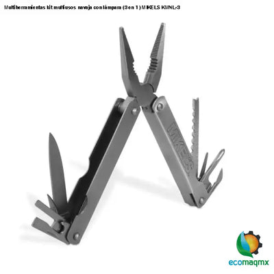 Multiherramientas kit multiusos navaja con lámpara (3 en 1)