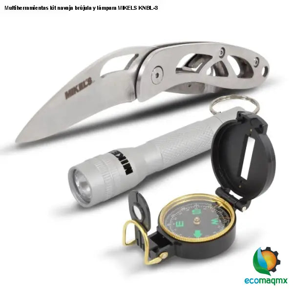 Multiherramientas kit navaja brújula y lámpara MIKELS KNBL-3