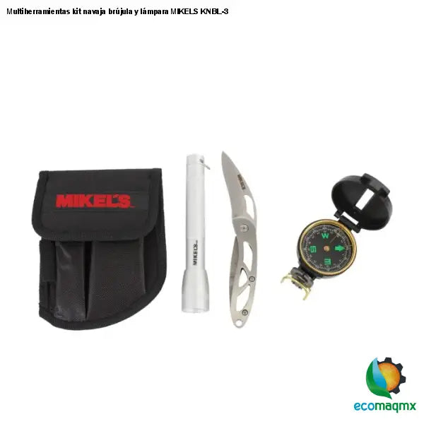 Multiherramientas kit navaja brújula y lámpara MIKELS KNBL-3