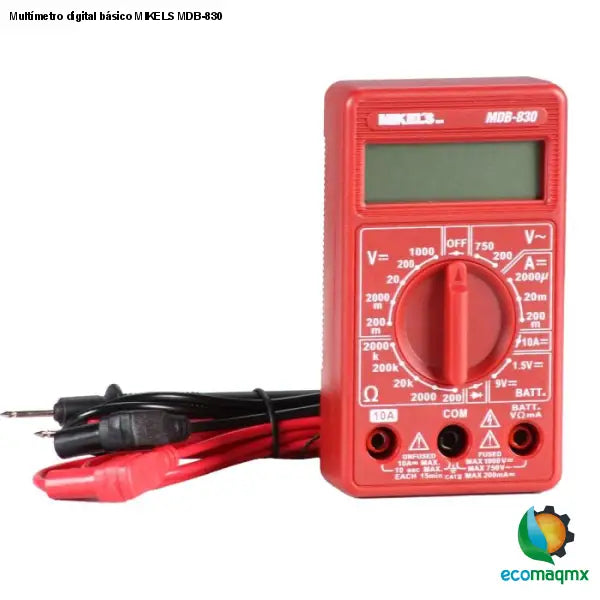Multímetro digital básico MIKELS MDB-830