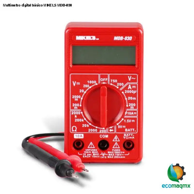 Multímetro digital básico MIKELS MDB-830