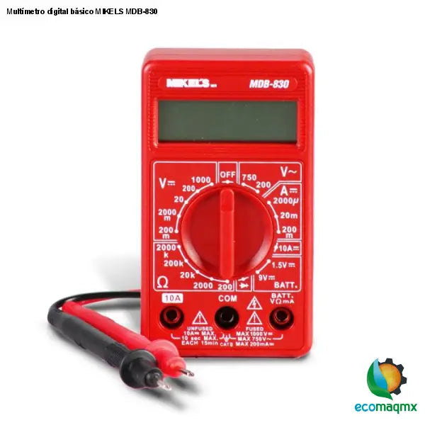 Multímetro digital básico MIKELS MDB-830