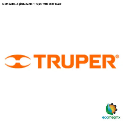 Multímetro digital escolar Truper MUT-830 10400