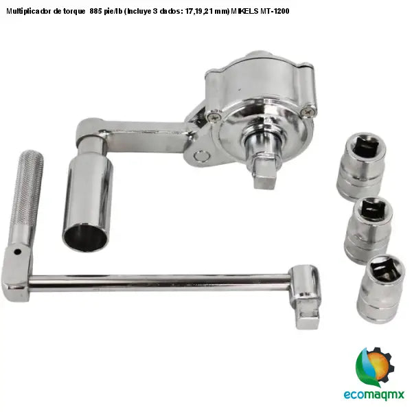 Multiplicador de torque 885 pie/lb (Incluye 3 dados: