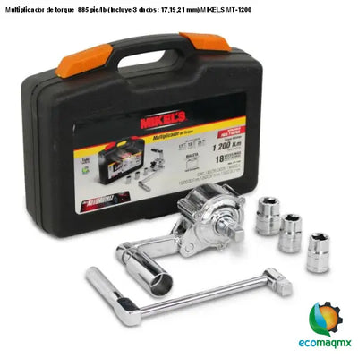 Multiplicador de torque 885 pie/lb (Incluye 3 dados: