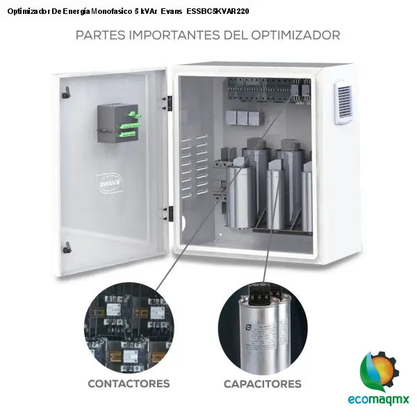 Optimizador De Energía Monofasico 5 kVAr Evans ESSBC5KVAR220