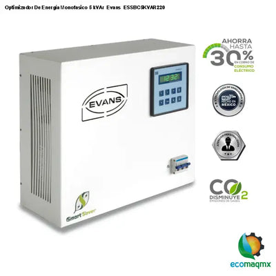 Optimizador De Energía Monofasico 5 kVAr Evans ESSBC5KVAR220