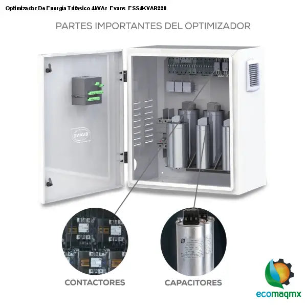 Optimizador De Energía Trifasico 4kVAr Evans ESS4KVAR220