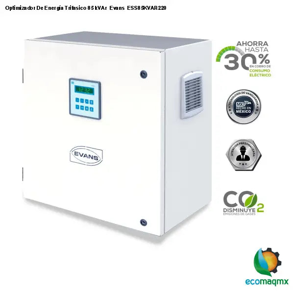 Optimizador De Energía Trifasico 85 kVAr Evans ESS85KVAR220