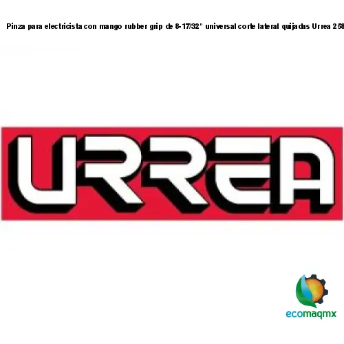 Pinza para electricista con mango rubber grip de 8-17/32