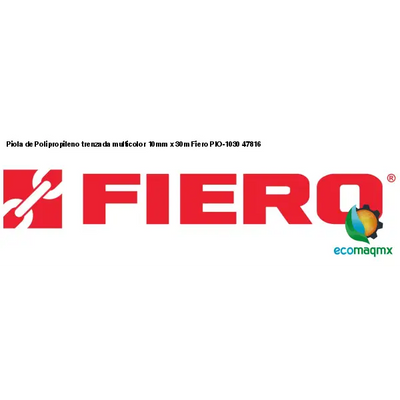 Piola de Polipropileno trenzada multicolor 10mm x 30m Fiero