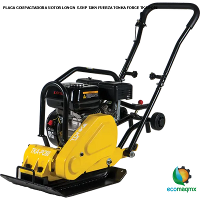 PLACA COMPACTADORA MOTOR LONCIN 5.5 HP 12KN FUERZA TONKA