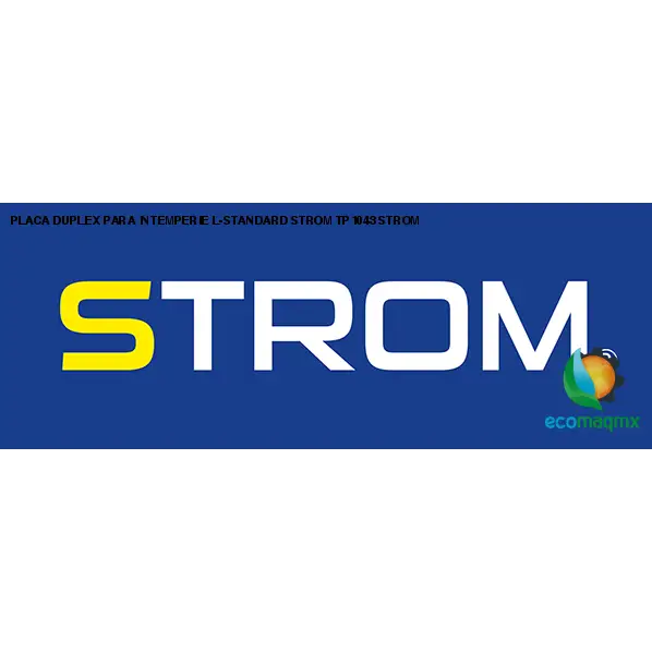 PLACA DUPLEX PARA INTEMPERIE L-STANDARD STROM TP1043 STROM