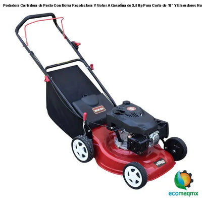 Podadora Cortadora de Pasto Con Bolsa Recolectora Y Motor