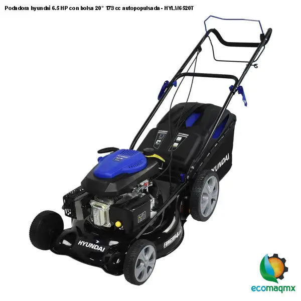 Podadora hyundai 6.5 HP con bolsa 20 173 cc autopopulsada -
