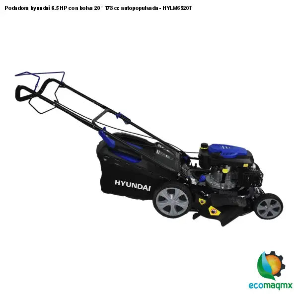 Podadora hyundai 6.5 HP con bolsa 20 173 cc autopopulsada -