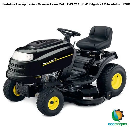 Podadora Tractopodador a Gasolina Evans Motor B&S 17.5 HP 42