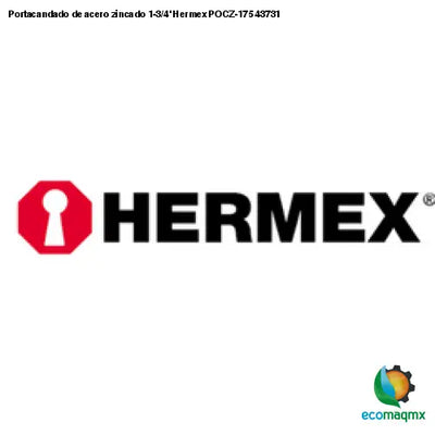 Portacandado de acero zincado 1-3/4’ Hermex POCZ-175 43731