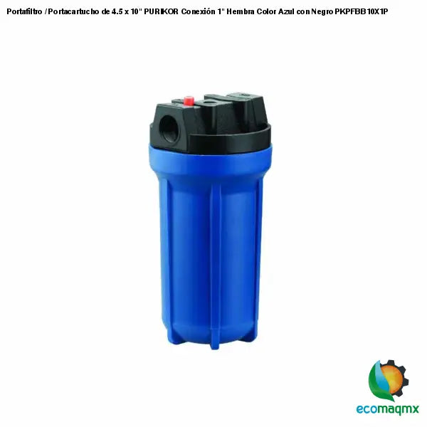 Portafiltro / Portacartucho de 4.5 x 10 PURIKOR Conexión 1