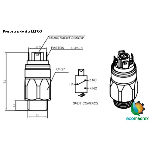 Presostato de alta LEFOO