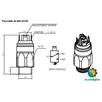 Presostato de alta LEFOO
