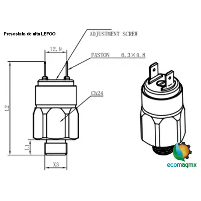Presostato de alta LEFOO