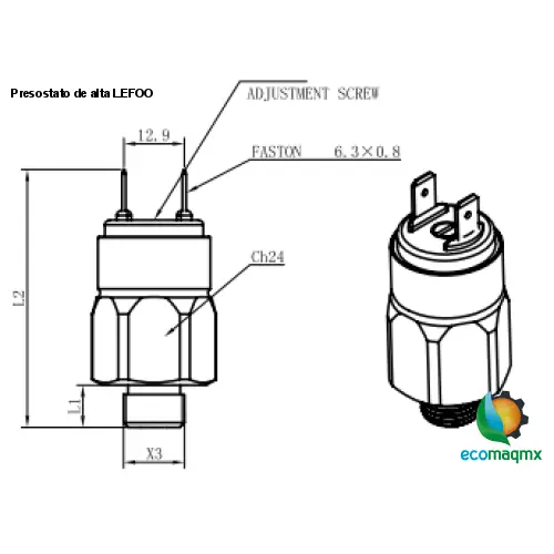 Presostato de alta LEFOO