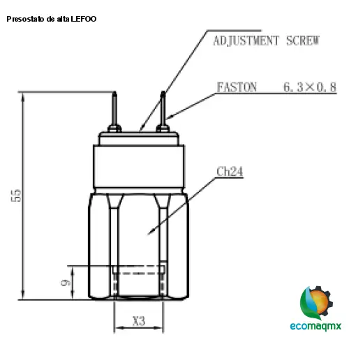 Presostato de alta LEFOO