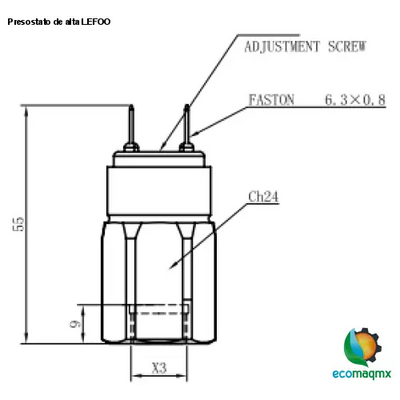 Presostato de alta LEFOO