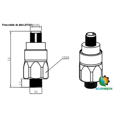 Presostato de alta LEFOO