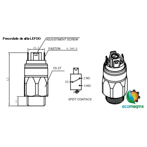 Presostato de alta LEFOO