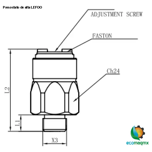 Presostato de alta LEFOO