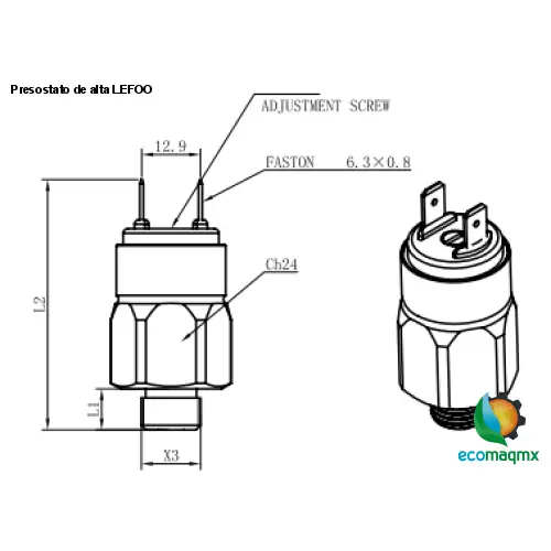 Presostato de alta LEFOO