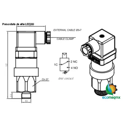 Presostato de alta LEFOO