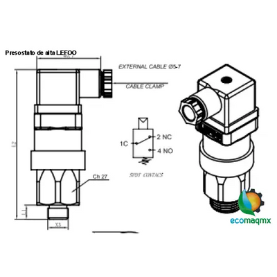 Presostato de alta LEFOO