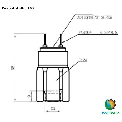 Presostato de alta LEFOO