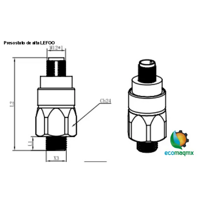 Presostato de alta LEFOO